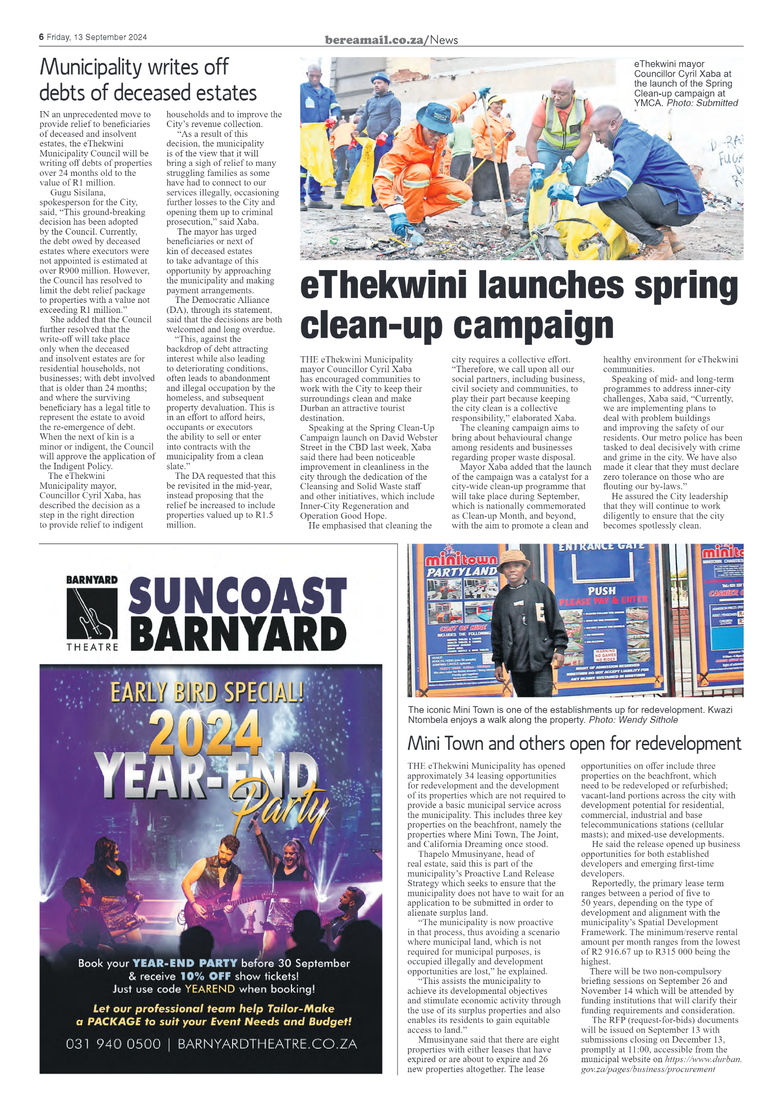 Berea Mail 13 September 2024 page 6