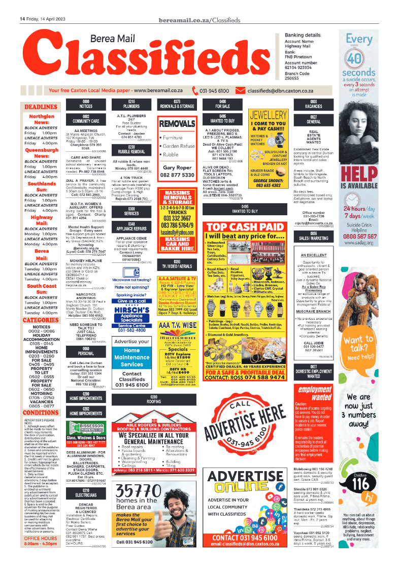 Berea Mail 14 April 2023 page 14