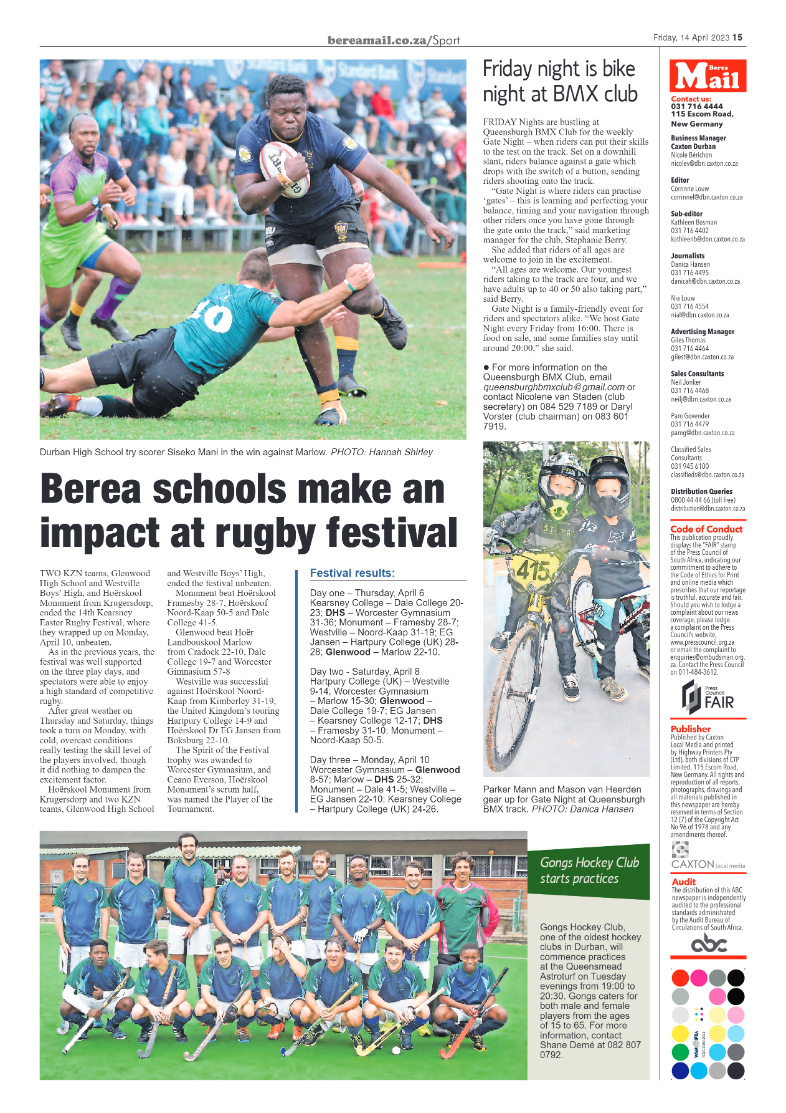Berea Mail 14 April 2023 page 15