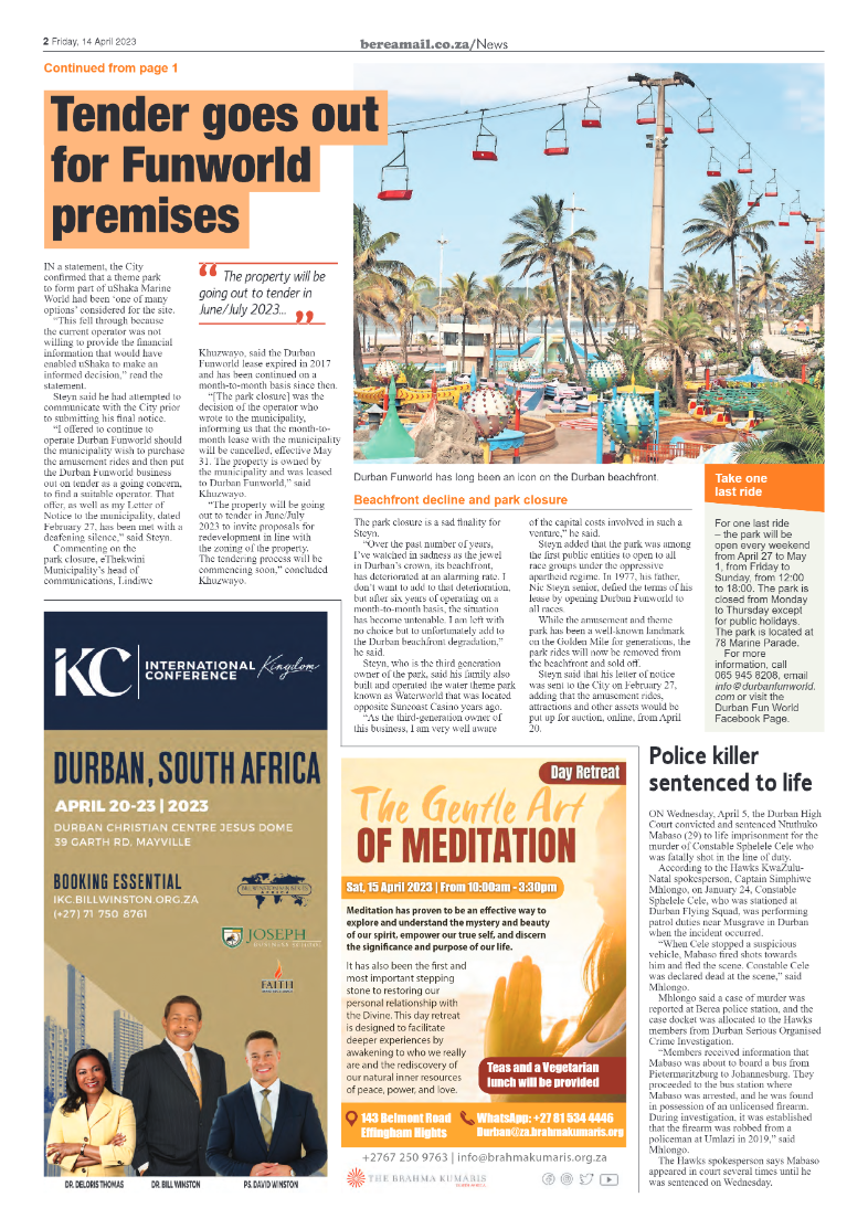 Berea Mail 14 April 2023 page 2