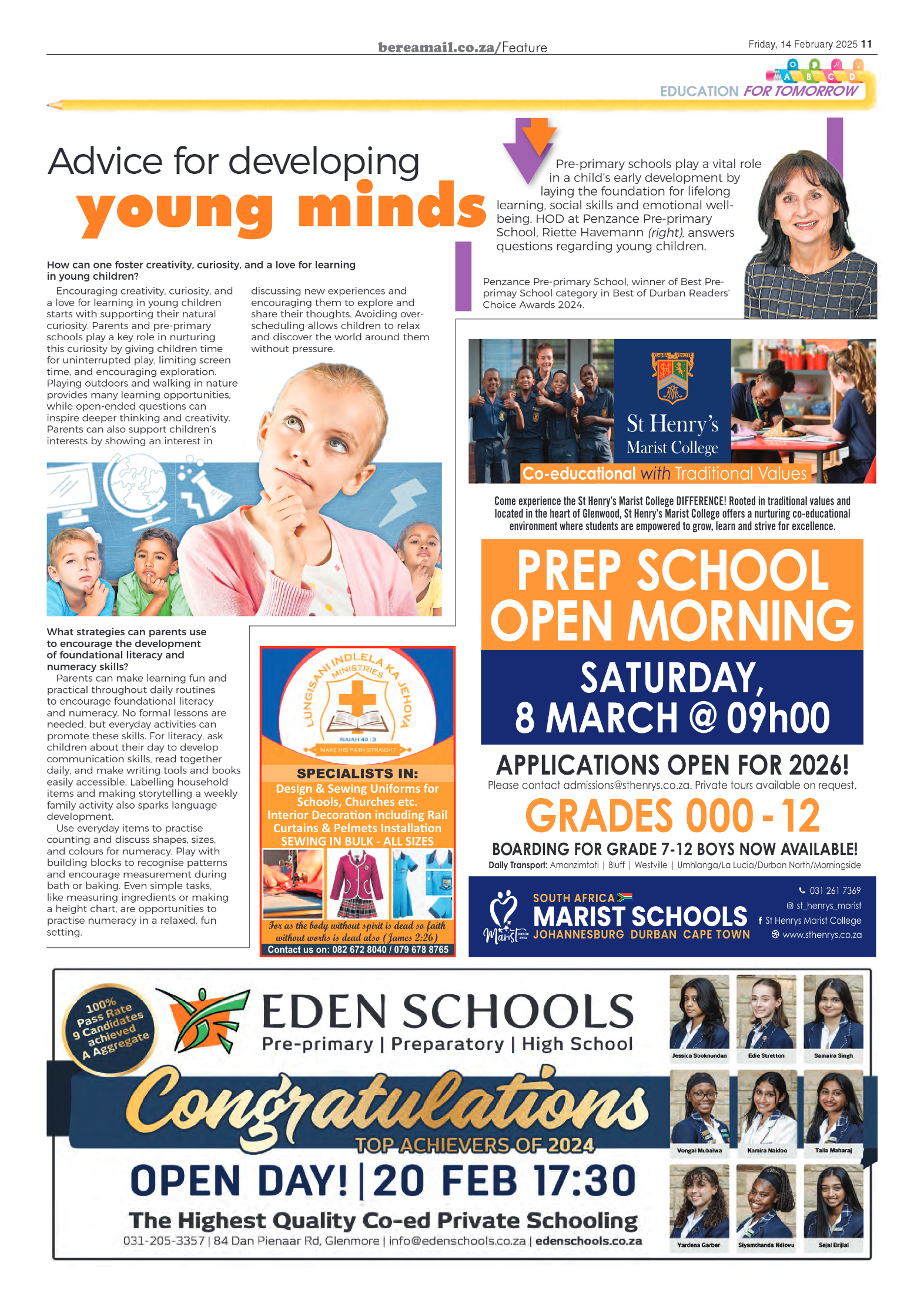 Berea Mail 14 February 2025 page 11