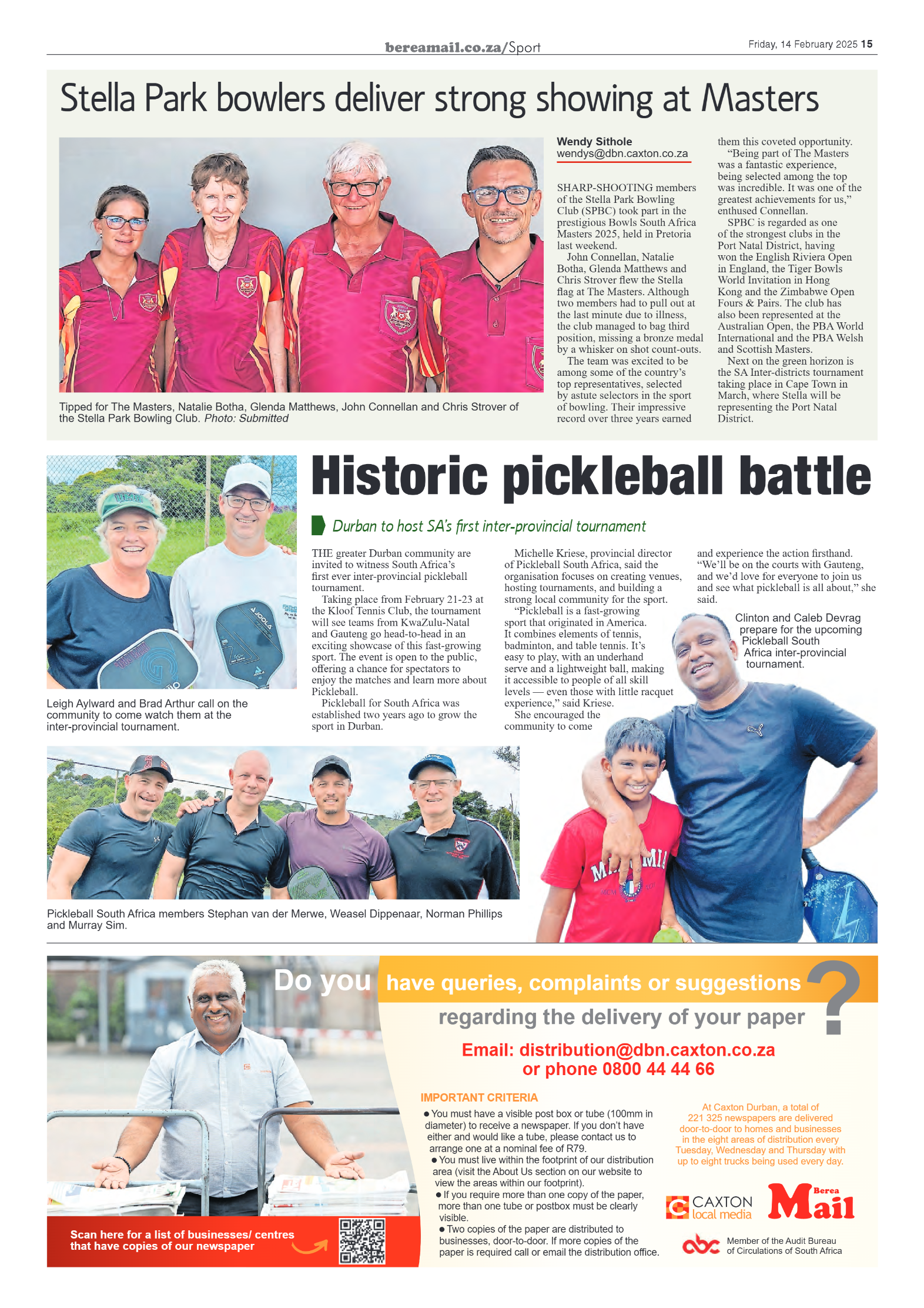 Berea Mail 14 February 2025 page 15