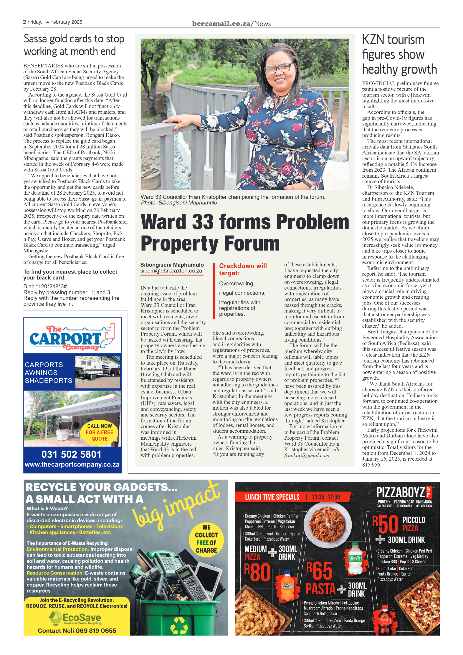 Berea Mail 14 February 2025 page 2