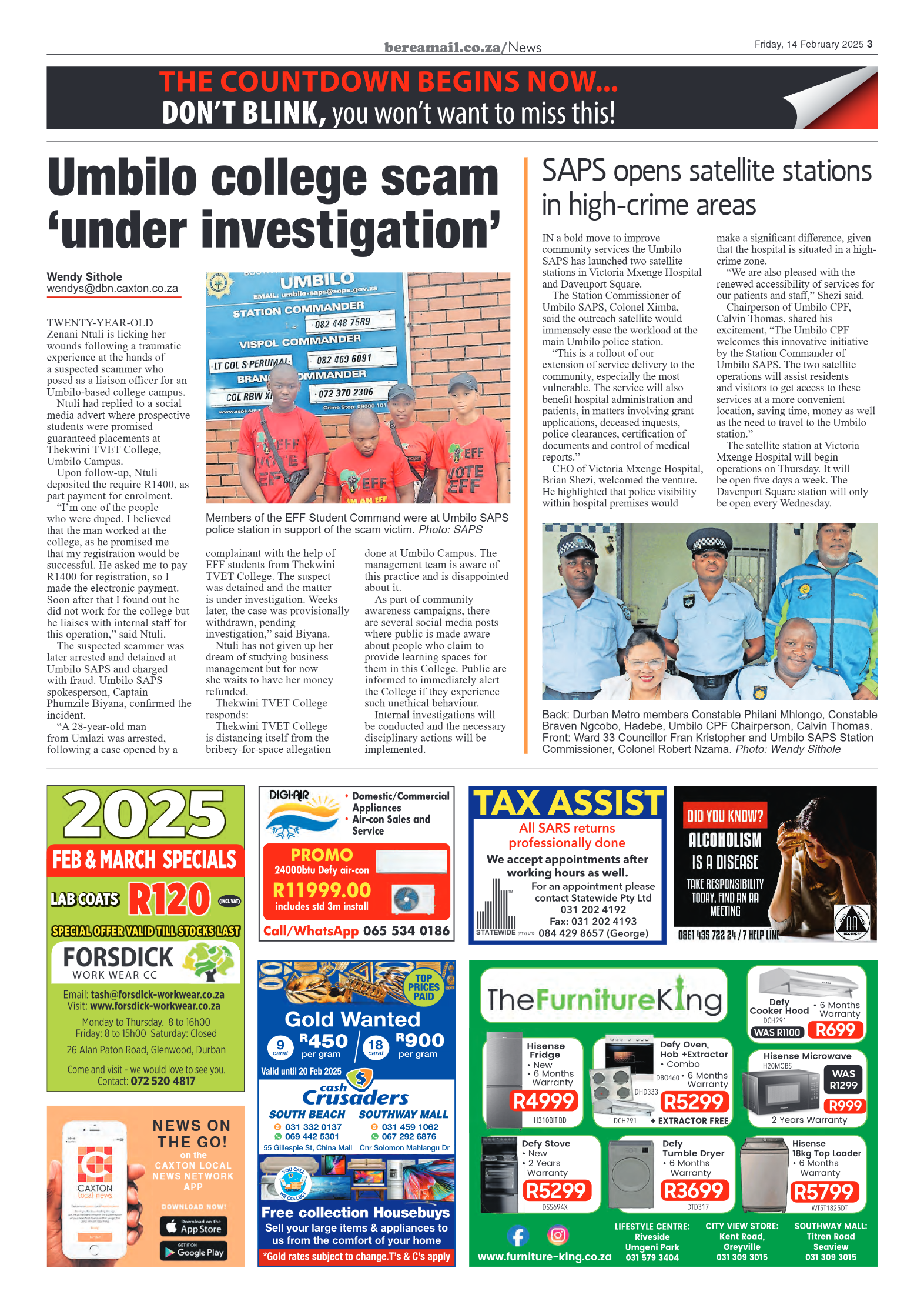 Berea Mail 14 February 2025 page 3