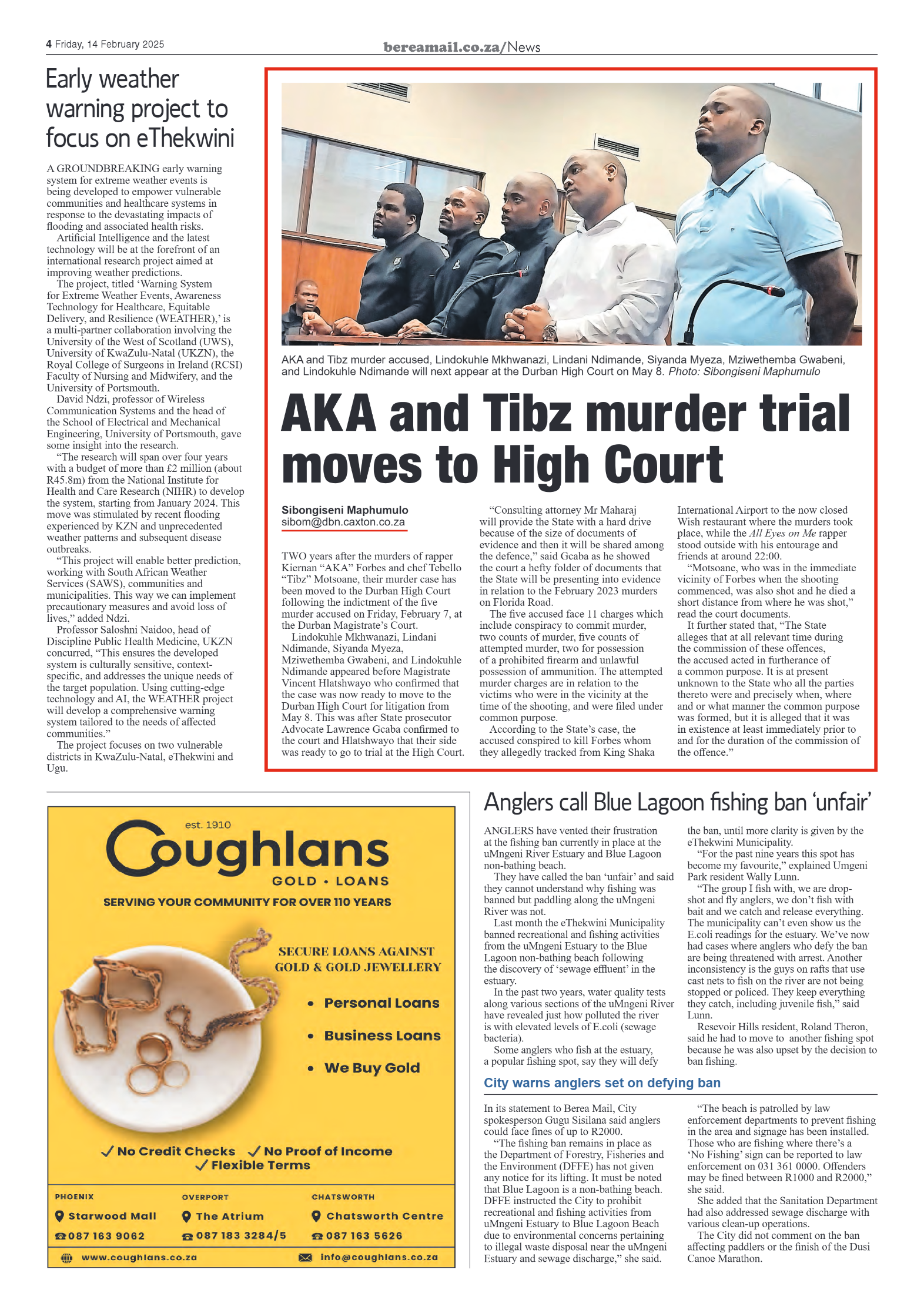Berea Mail 14 February 2025 page 4