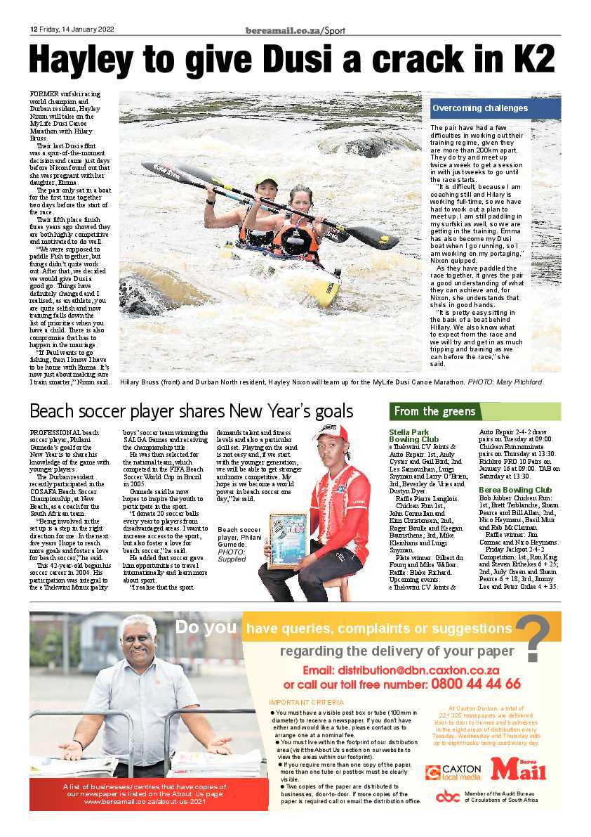 Berea Mail 14 January 2022 page 12