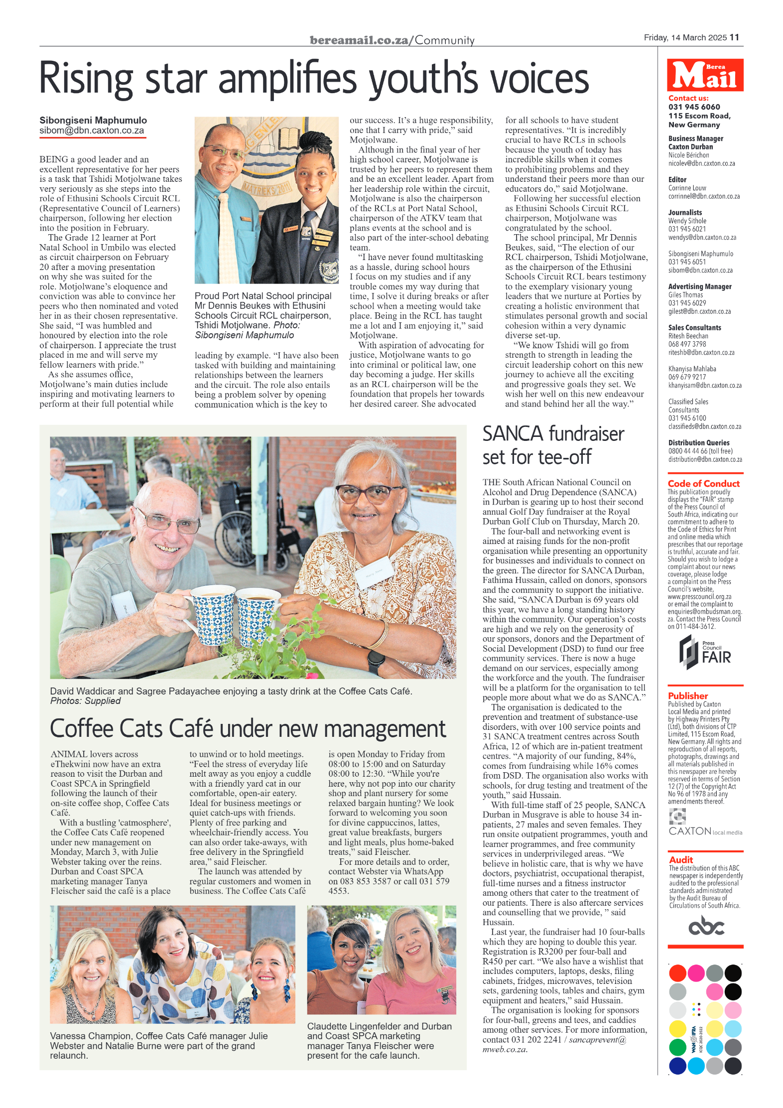 Berea Mail 14 March 2025 page 11