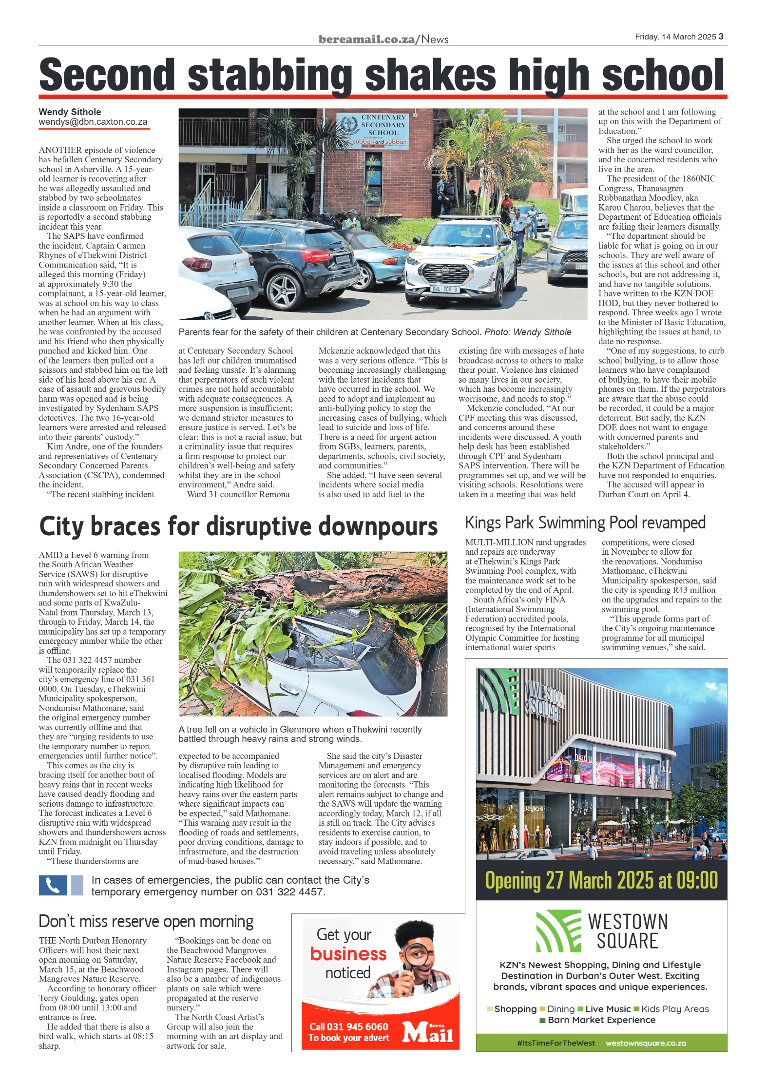 Berea Mail 14 March 2025 page 3