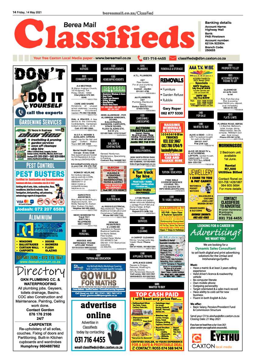 Berea Mail 14 May 2021 page 14