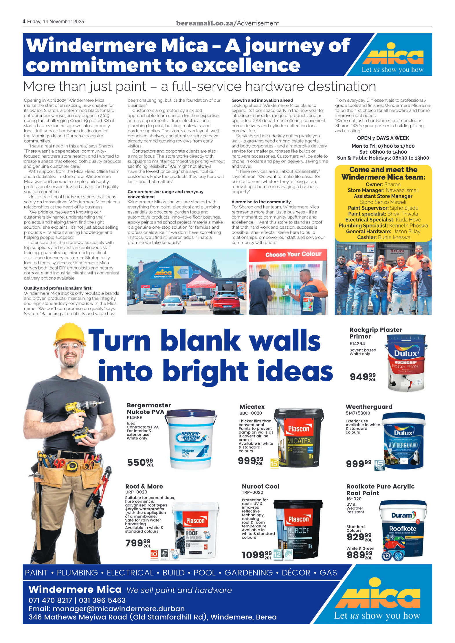 Berea Mail 14 November 2025 page 4