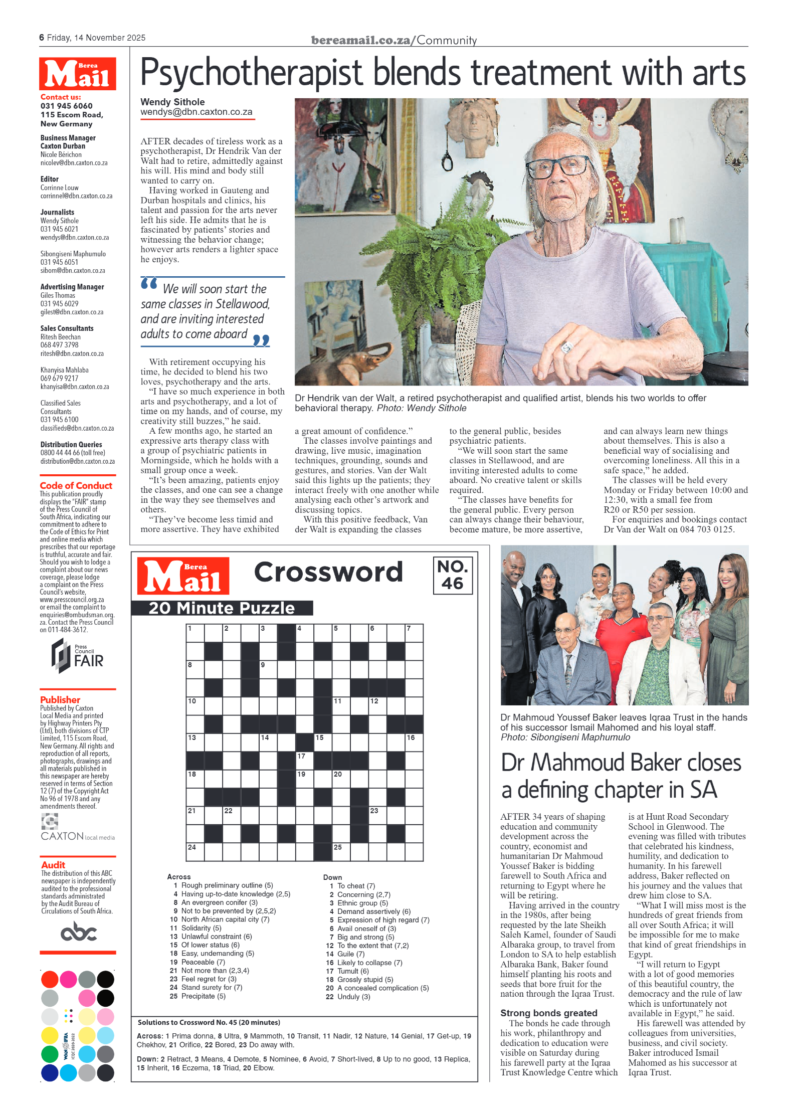 Berea Mail 14 November 2025 page 6