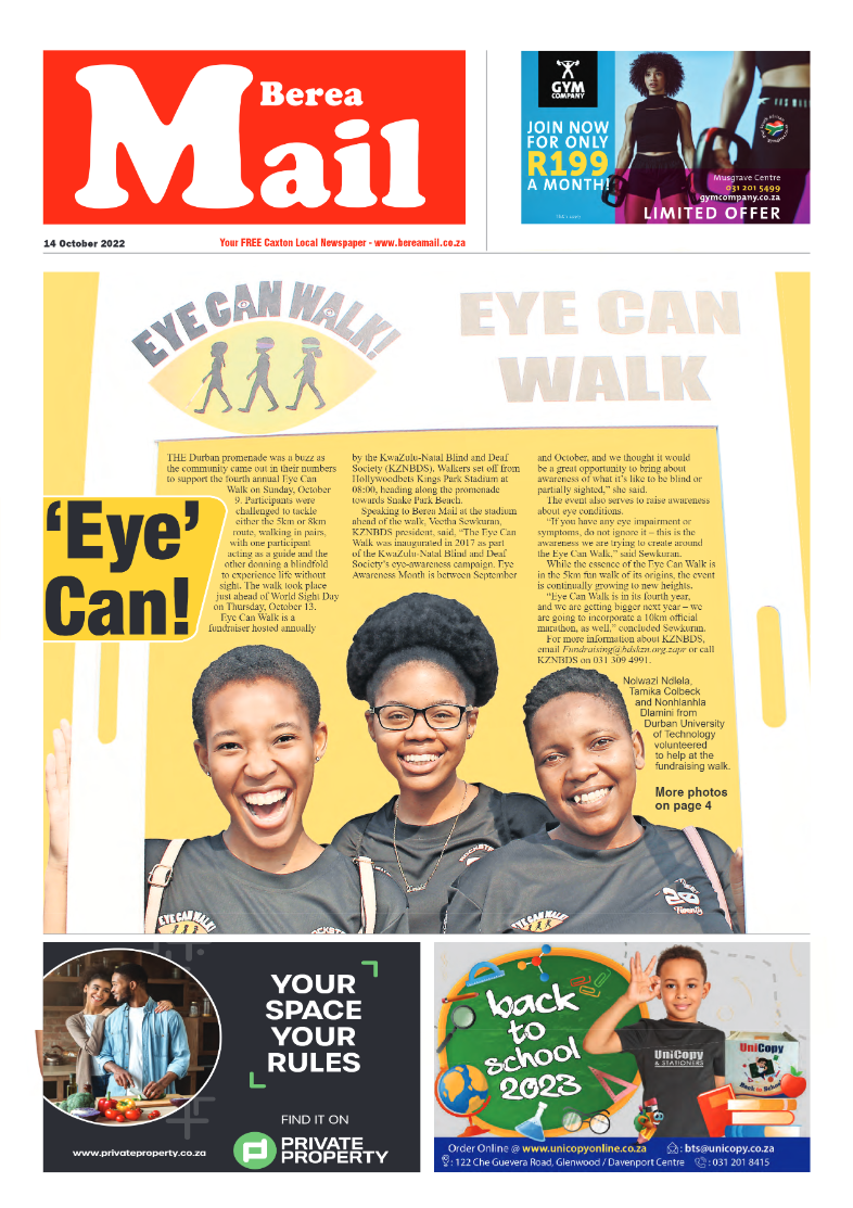 Berea Mail 14 October 2022 page 1