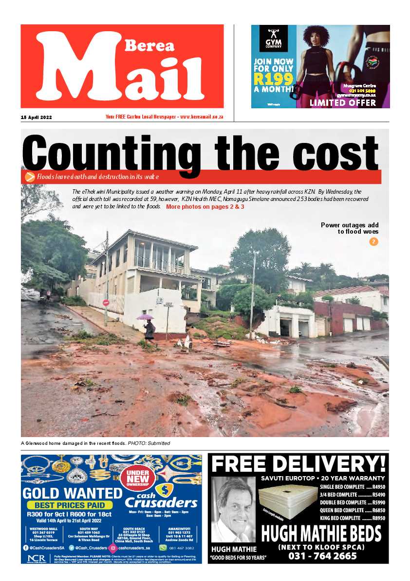 Berea Mail 15 April 2022 page 1