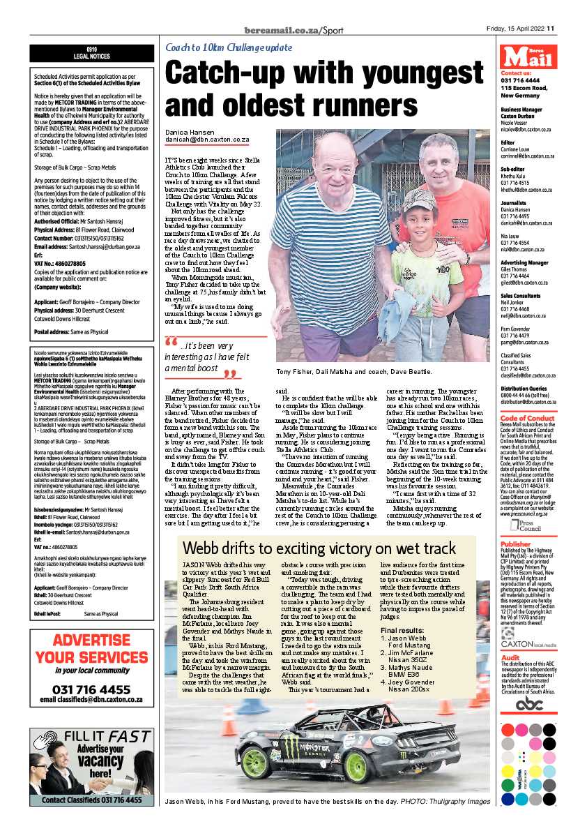 Berea Mail 15 April 2022 page 11