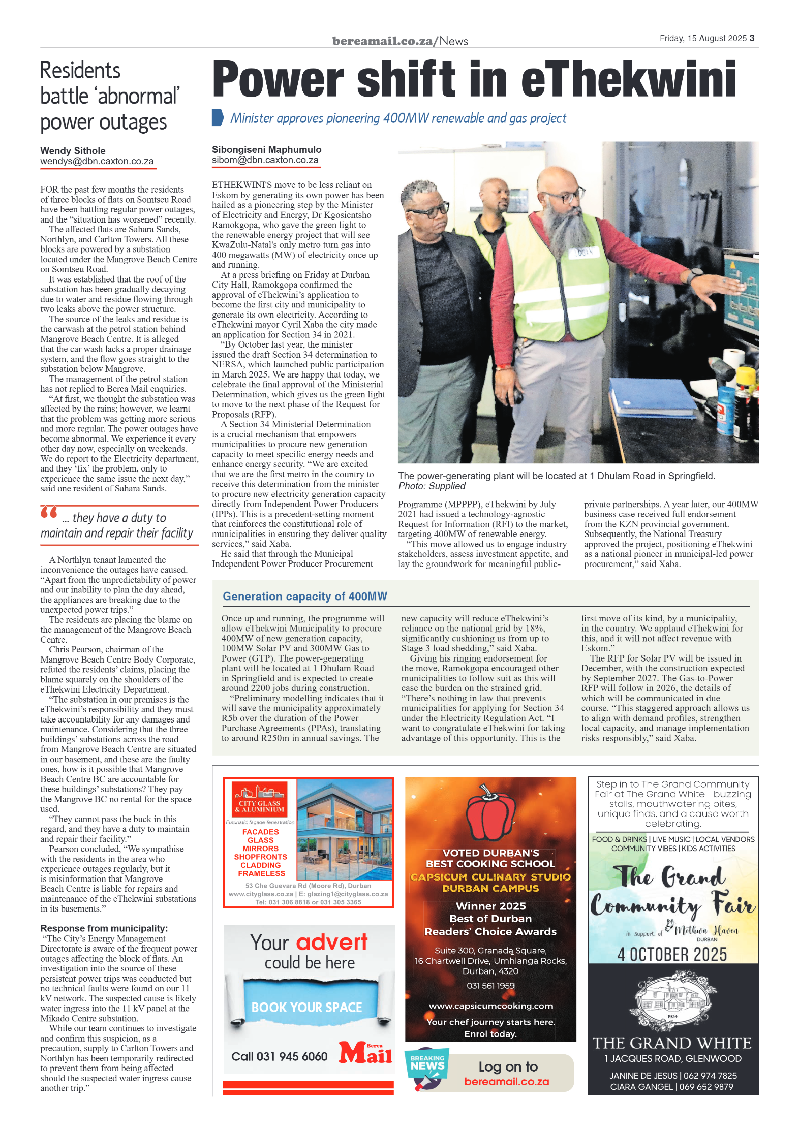Berea Mail 15 August 2025 page 3