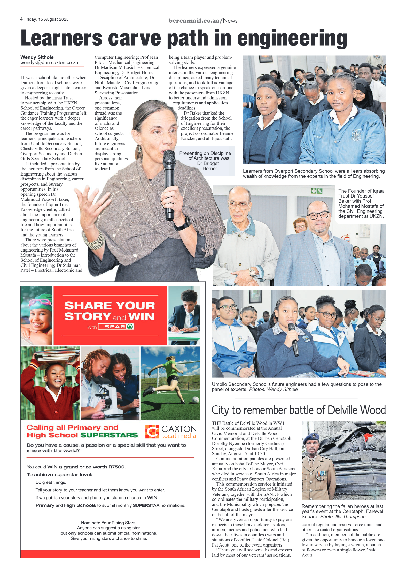 Berea Mail 15 August 2025 page 4