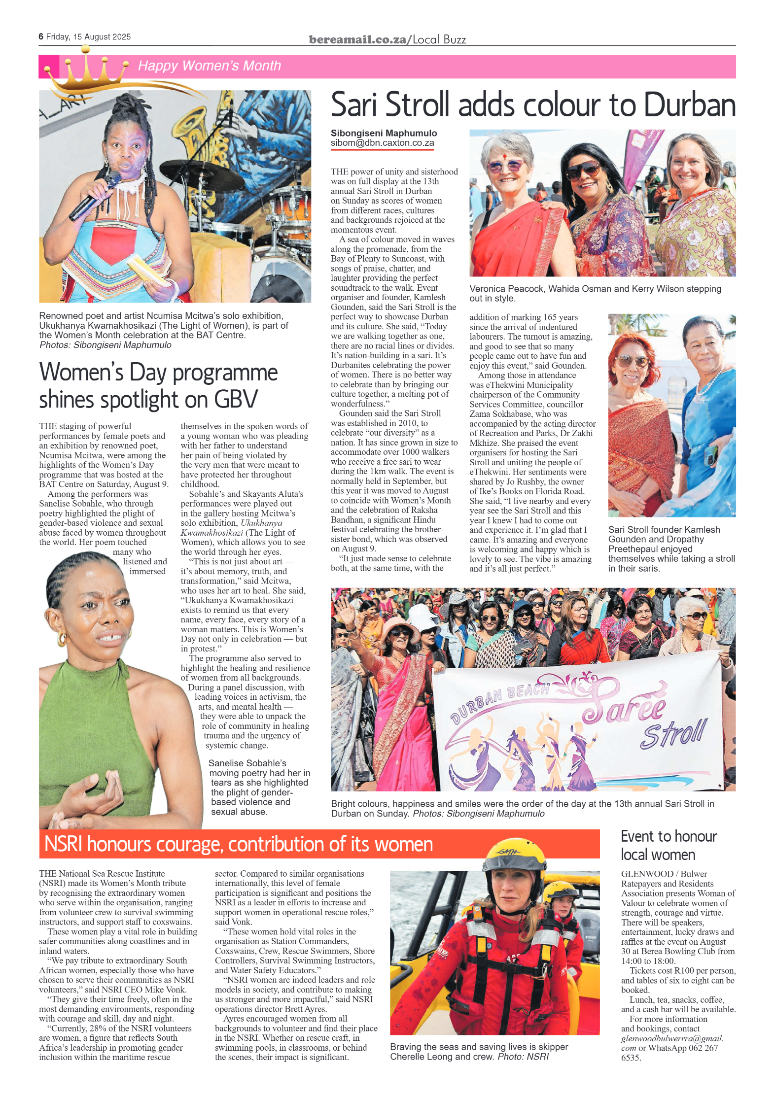 Berea Mail 15 August 2025 page 6