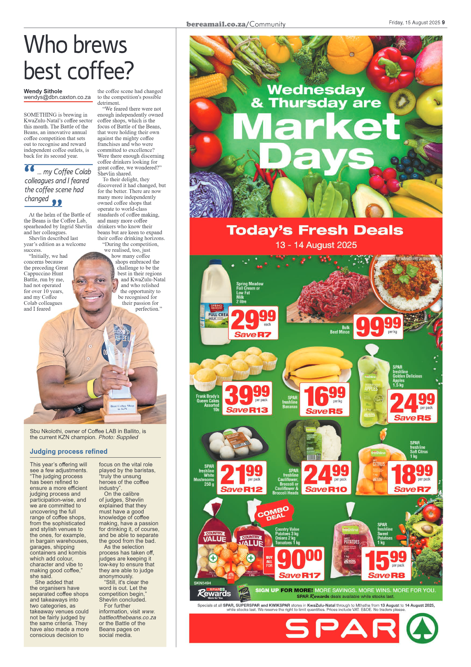 Berea Mail 15 August 2025 page 9