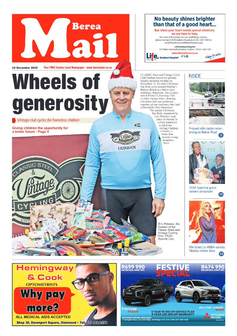Berea Mail 15 December 2023 page 1