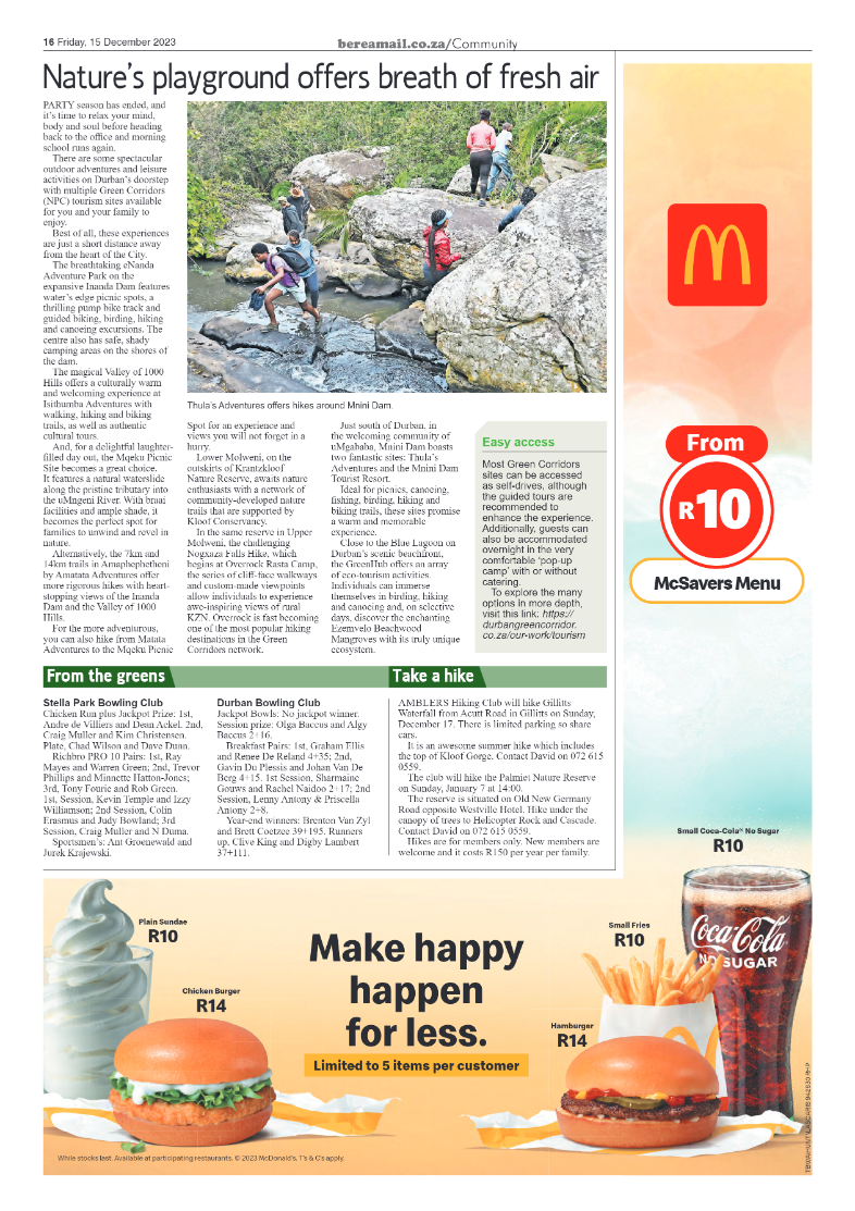 Berea Mail 15 December 2023 page 16