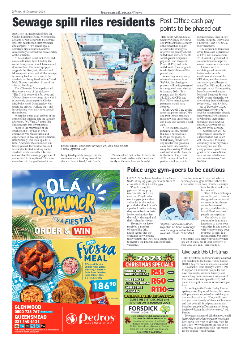 Berea Mail 15 December 2023 page 2