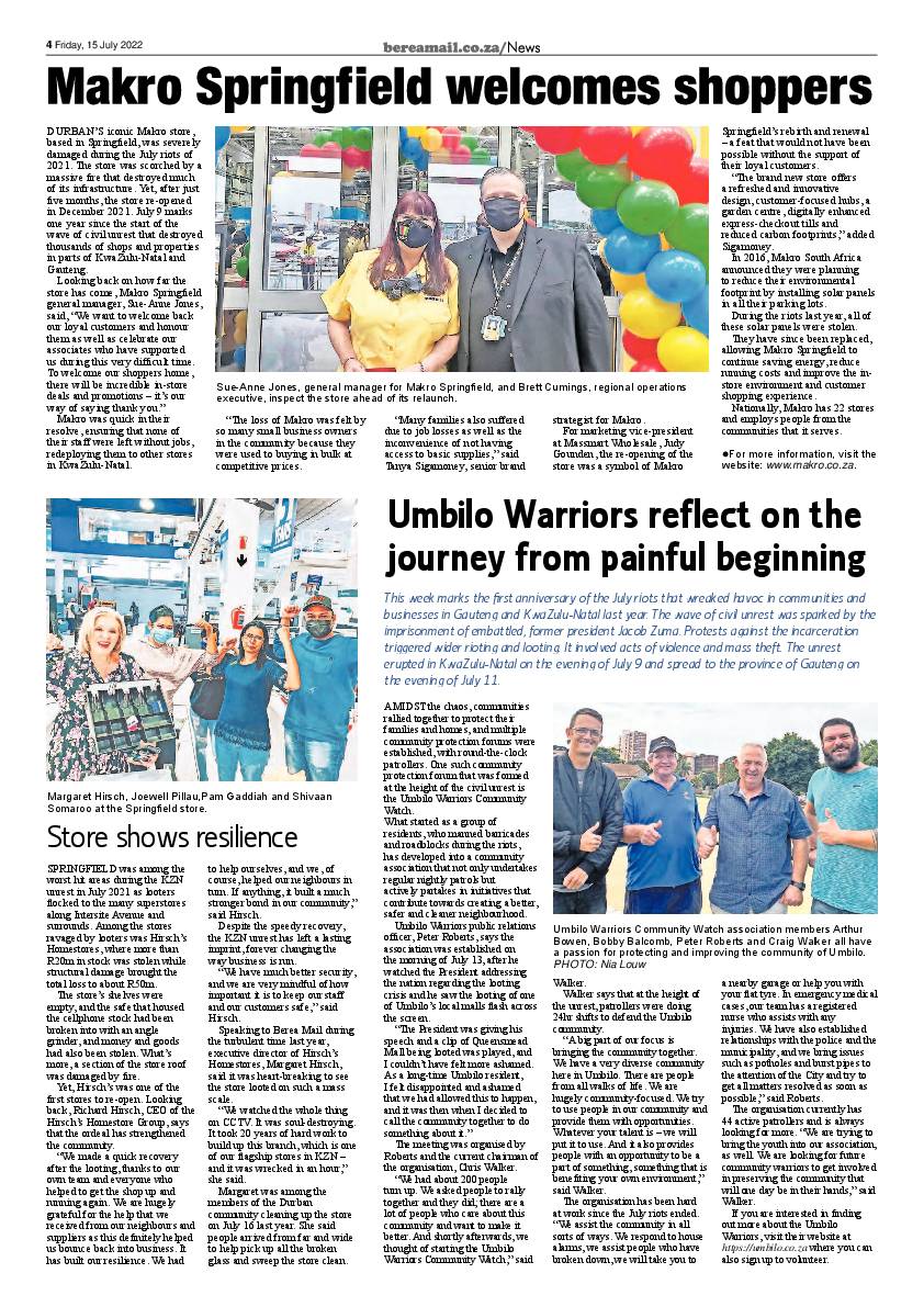 Berea Mail 15 July 2022 page 4