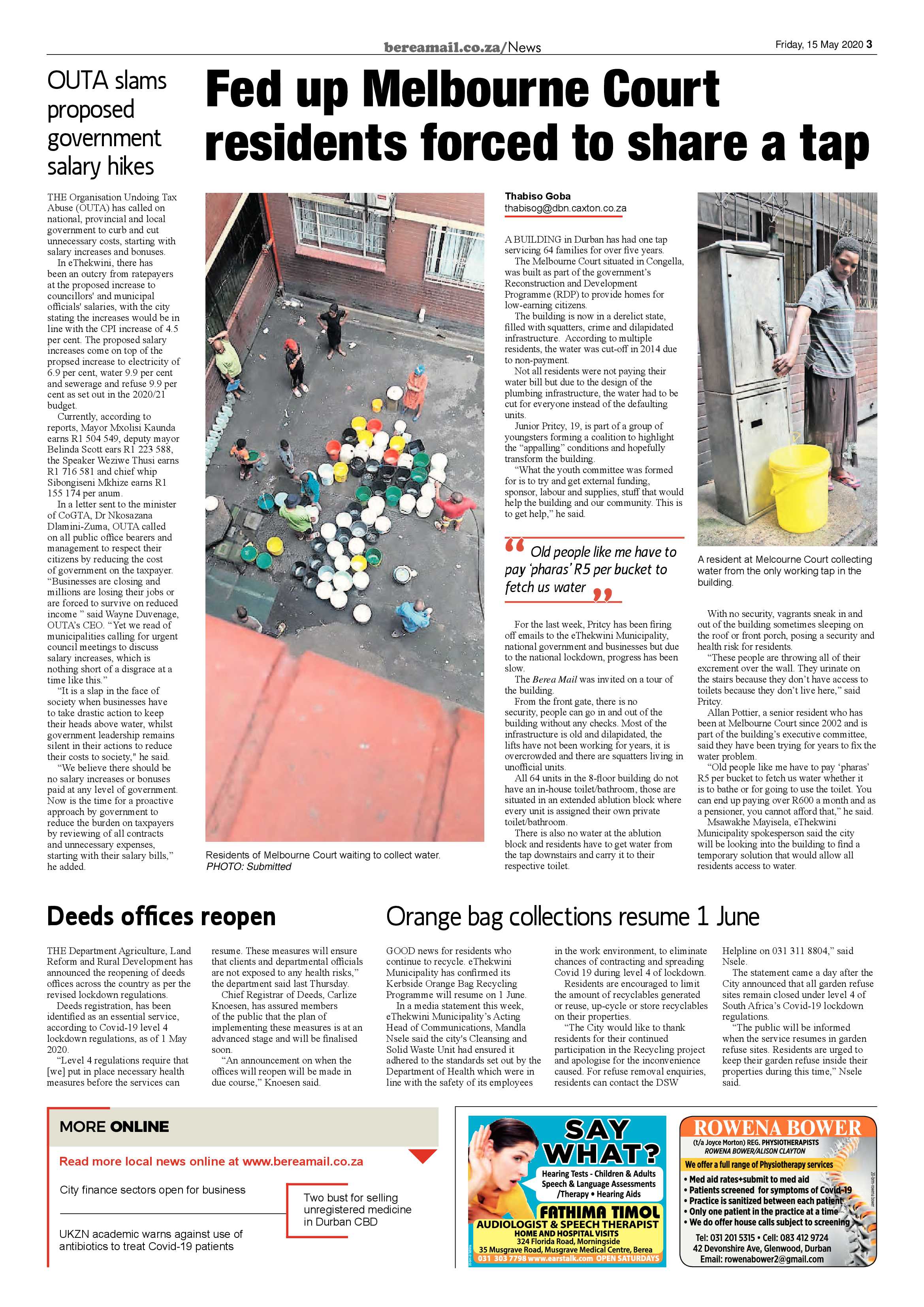 Berea Mail 15 May 2020 page 3