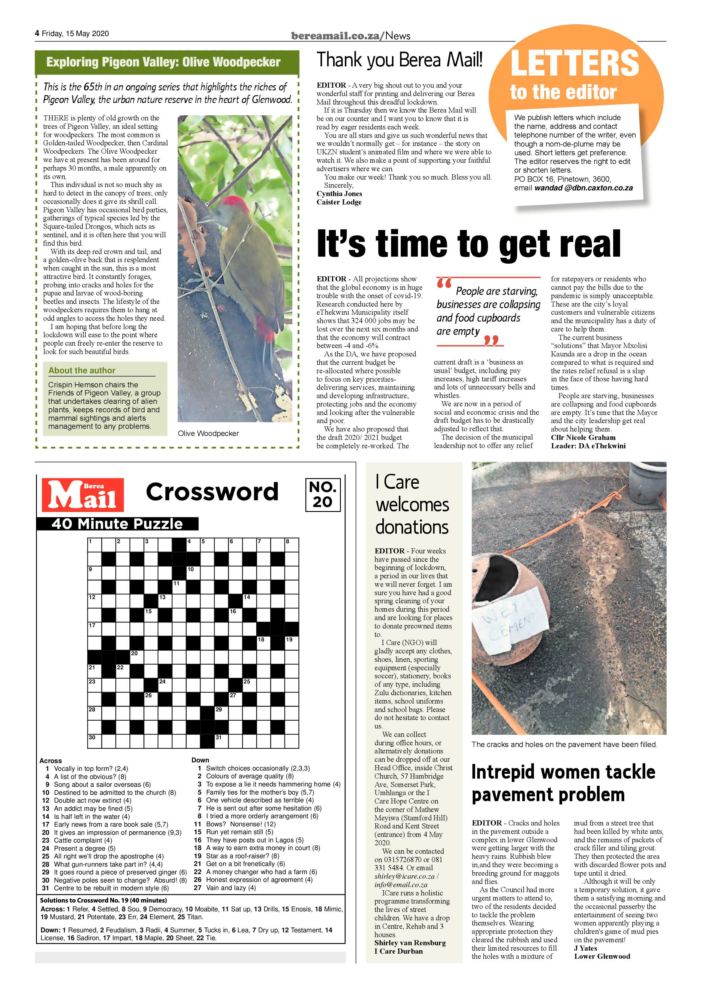 Berea Mail 15 May 2020 page 4