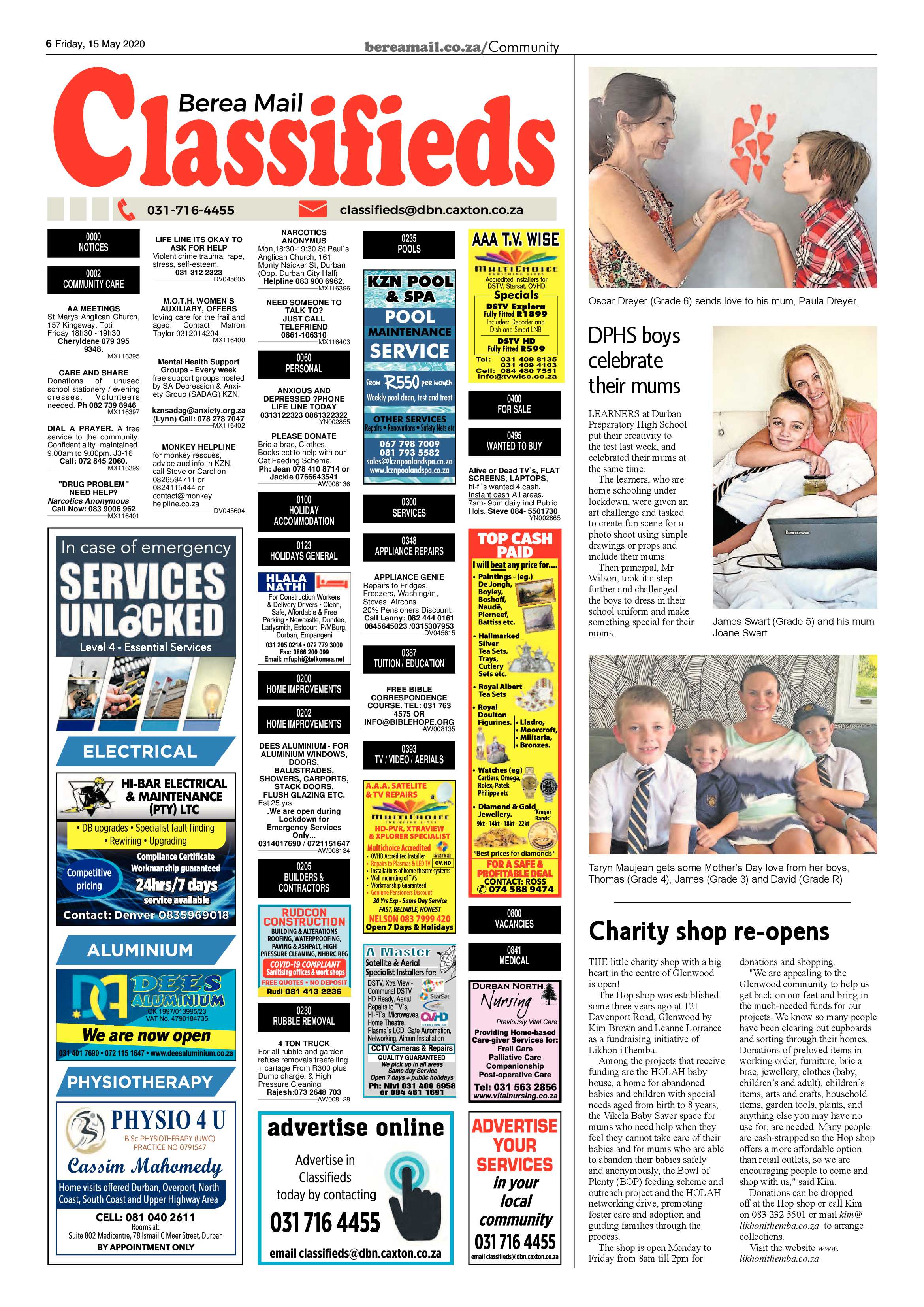 Berea Mail 15 May 2020 page 6