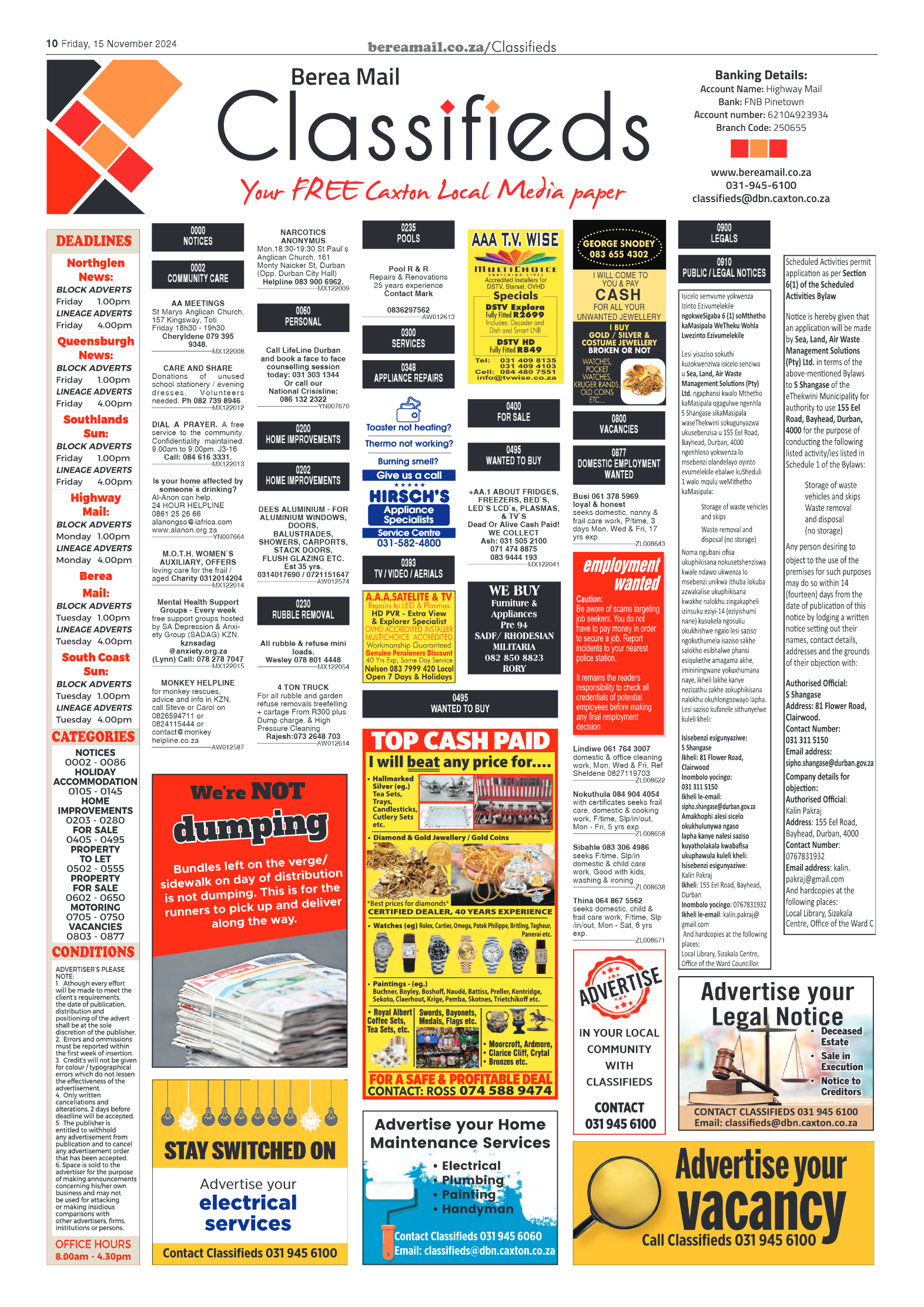 Berea Mail 15 November 2024 page 10