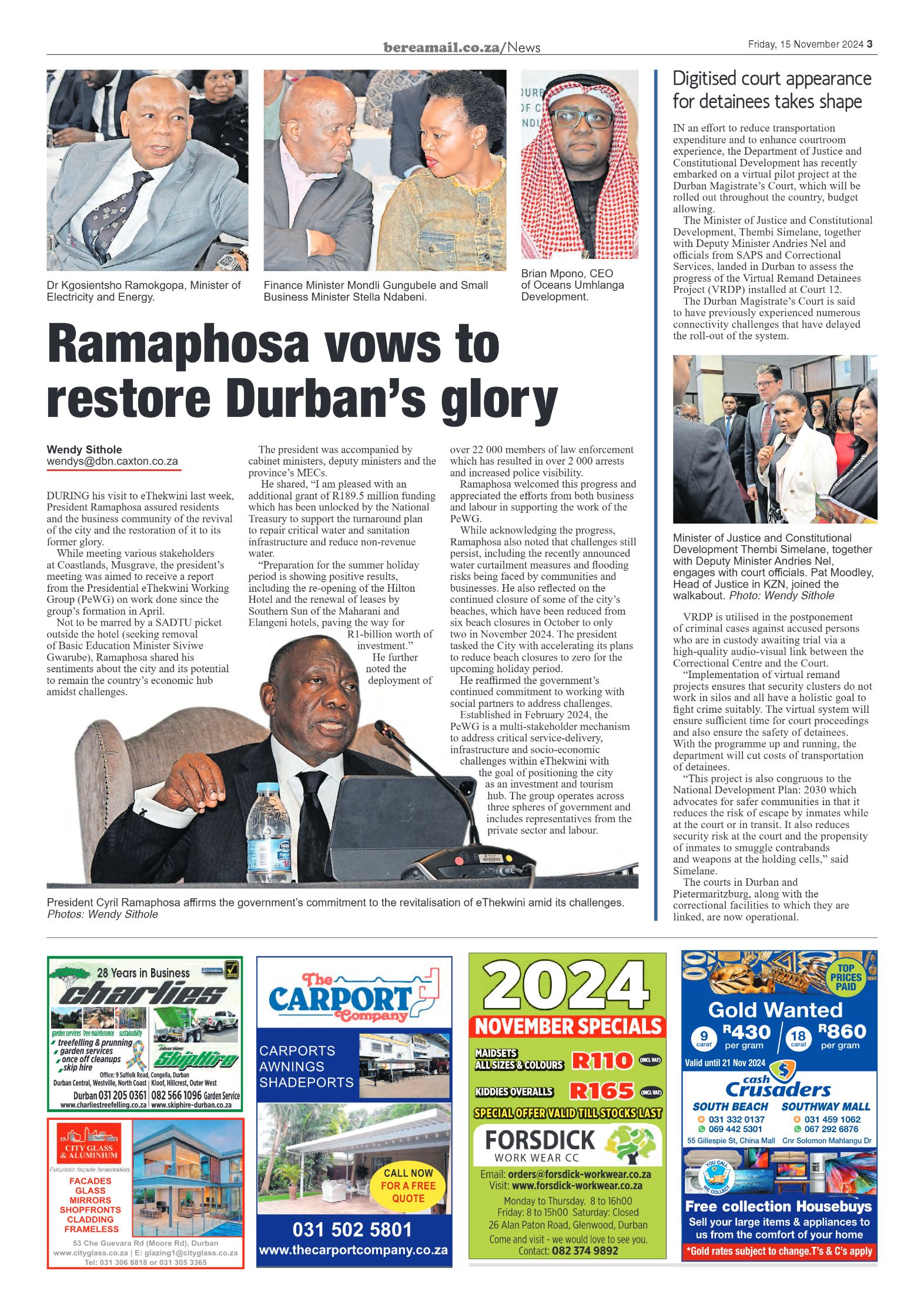 Berea Mail 15 November 2024 page 3