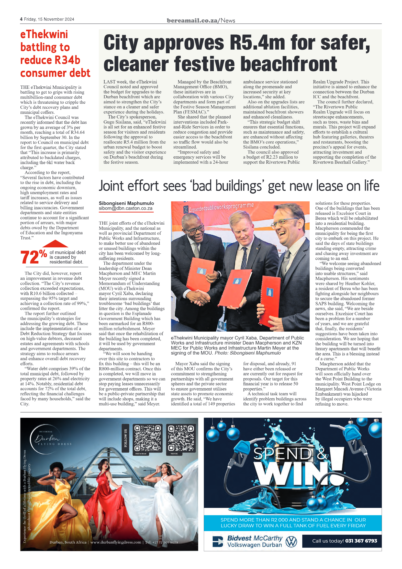Berea Mail 15 November 2024 page 4