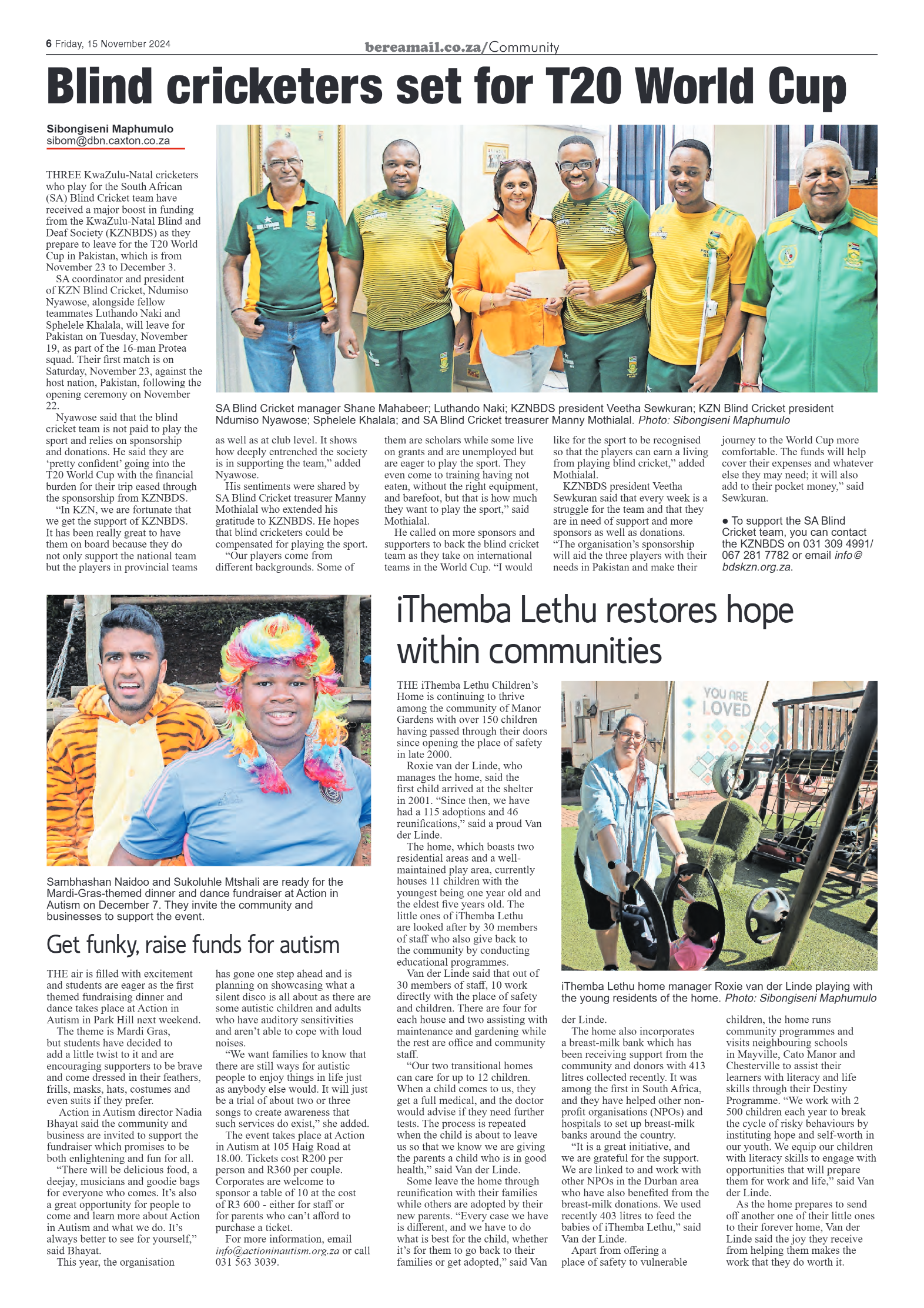 Berea Mail 15 November 2024 page 6