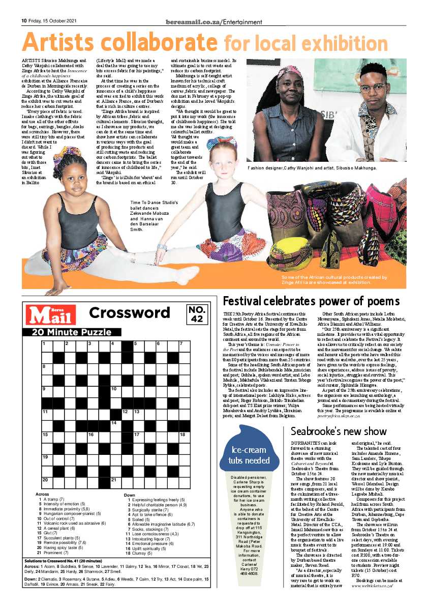 Berea Mail 15 October 2021 page 10