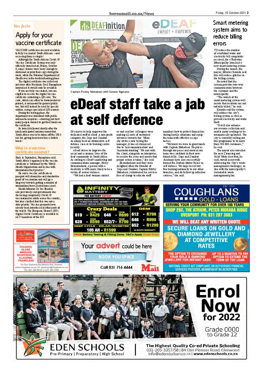 Berea Mail 15 October 2021 page 3
