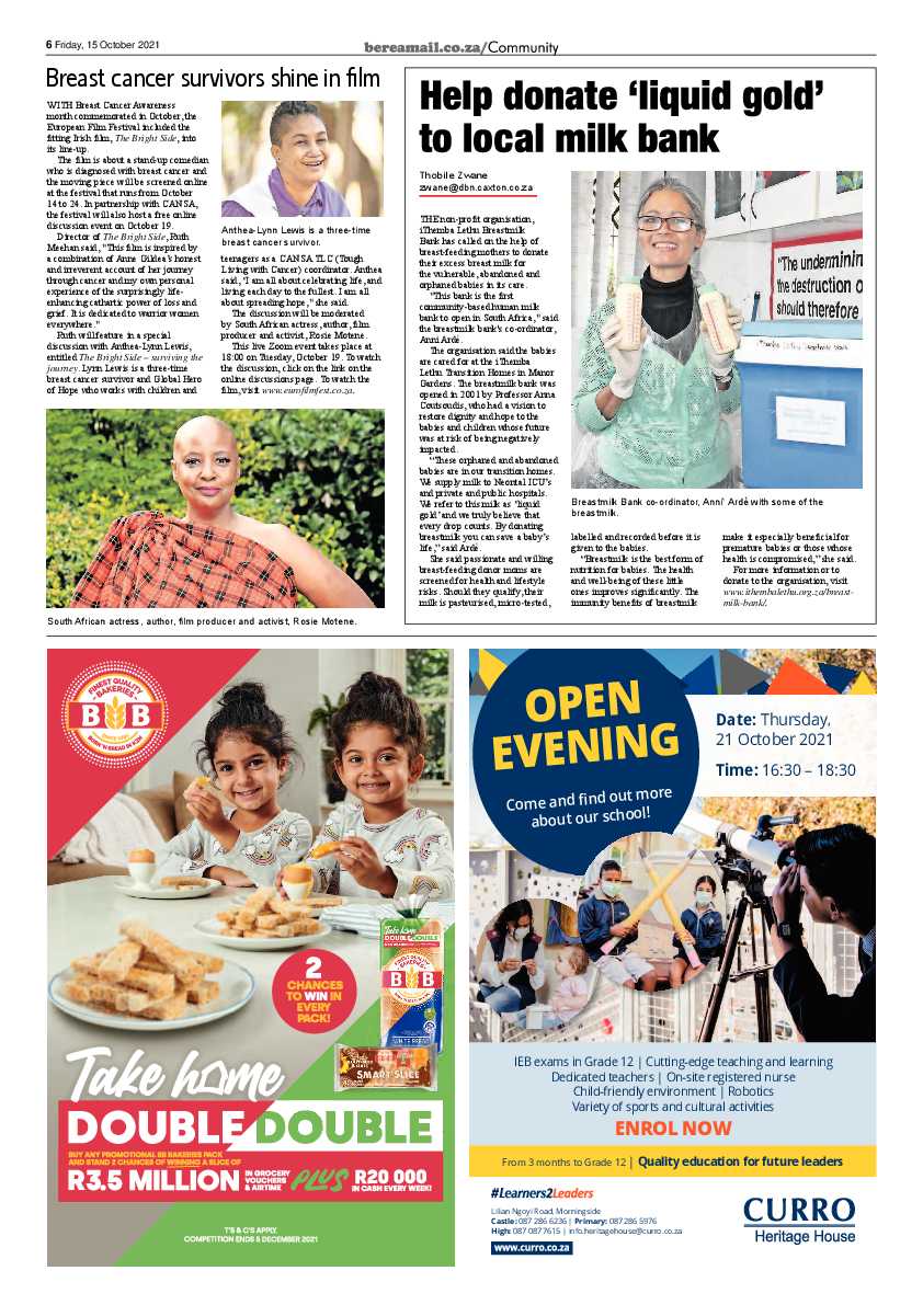 Berea Mail 15 October 2021 page 6
