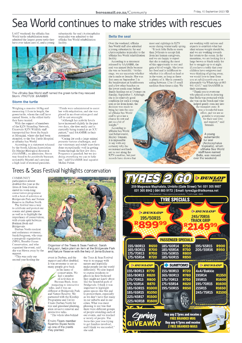 Berea Mail 15 September 2023 page 13