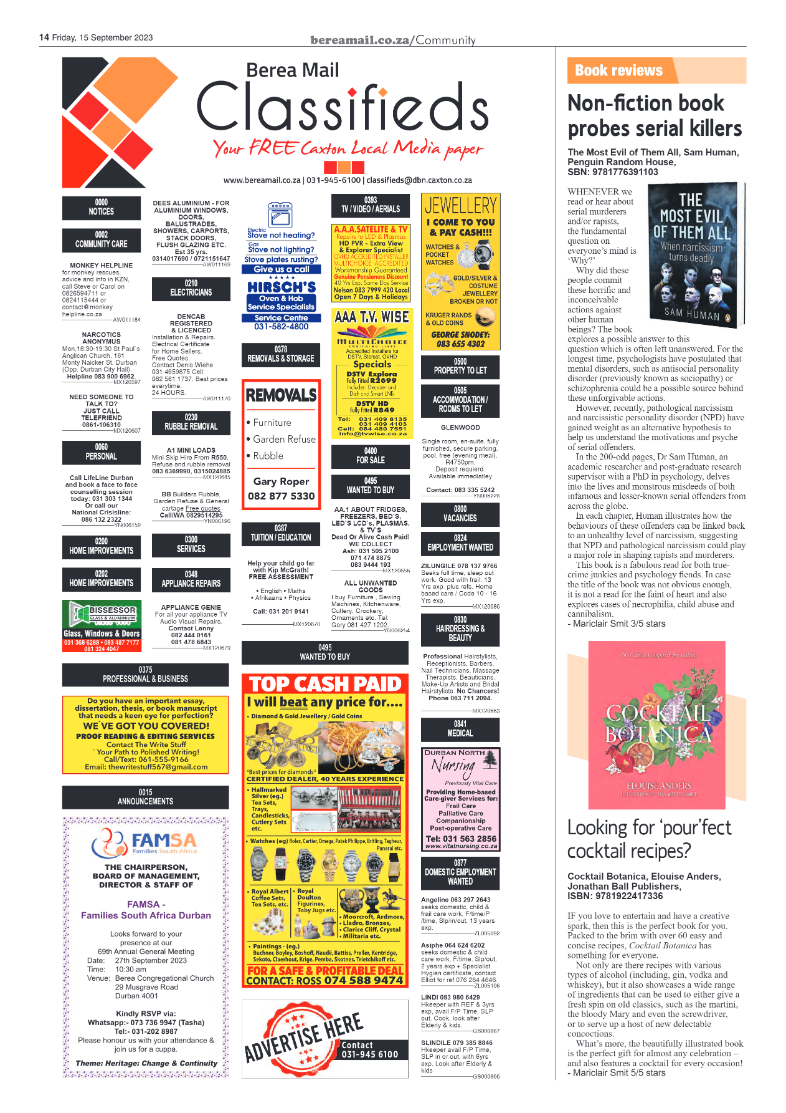 Berea Mail 15 September 2023 page 14