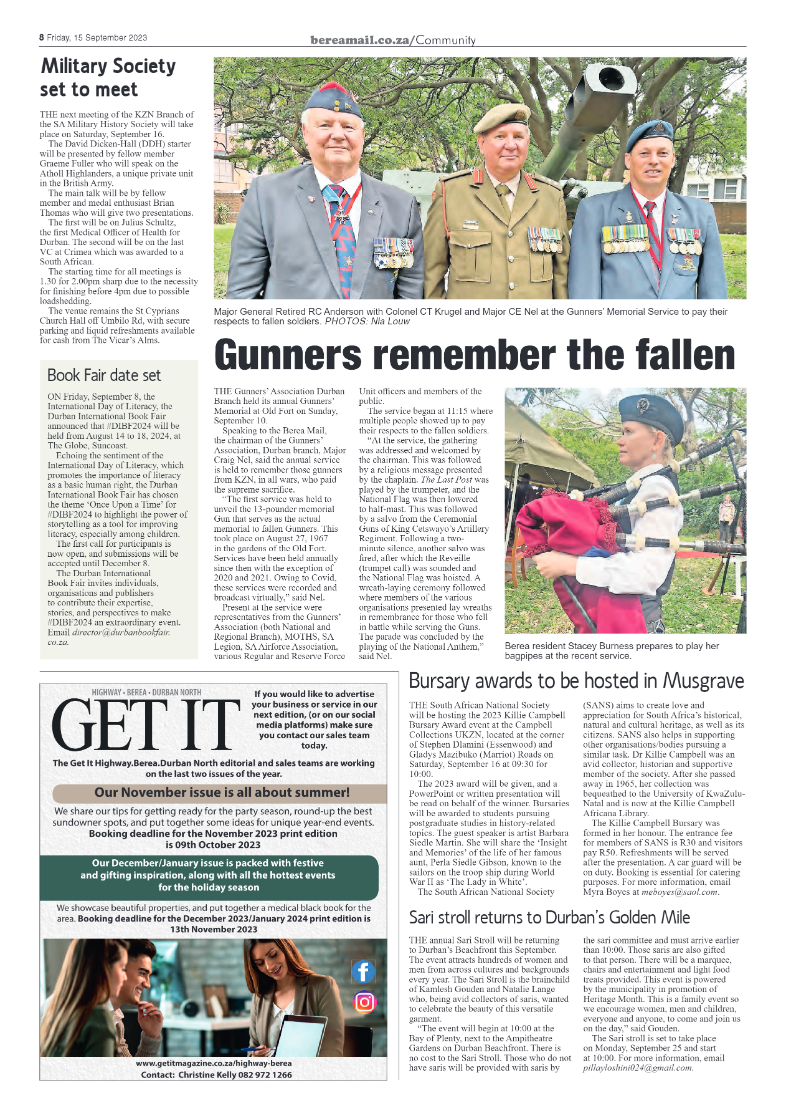 Berea Mail 15 September 2023 page 8