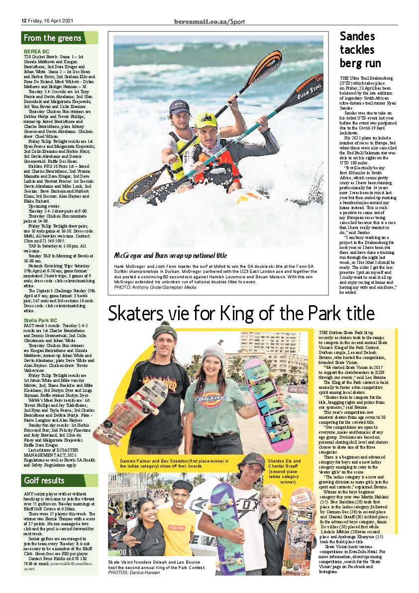 Berea Mail 16 April 2021 page 12