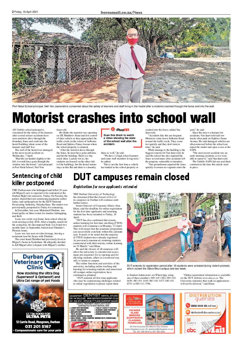 Berea Mail 16 April 2021 page 2