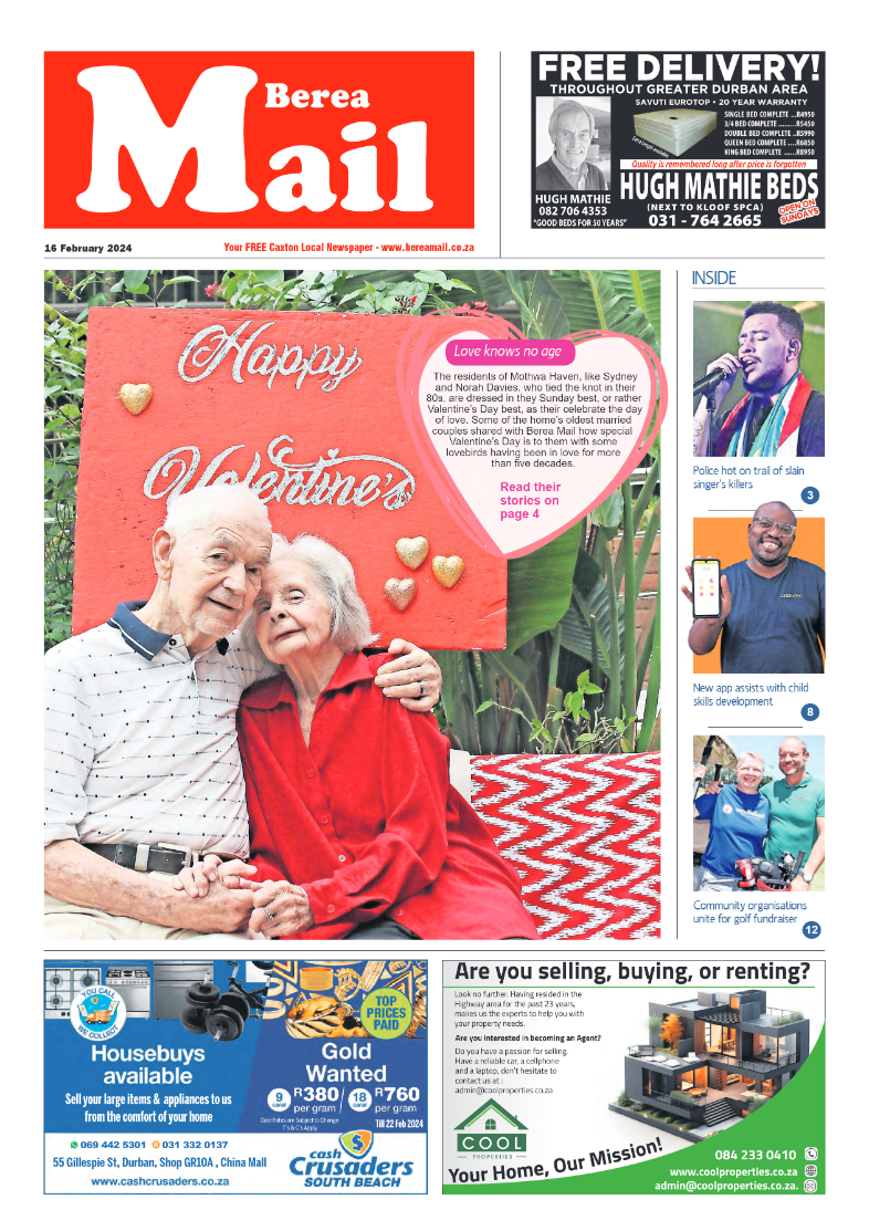 Berea Mail 16 February 2024 page 1