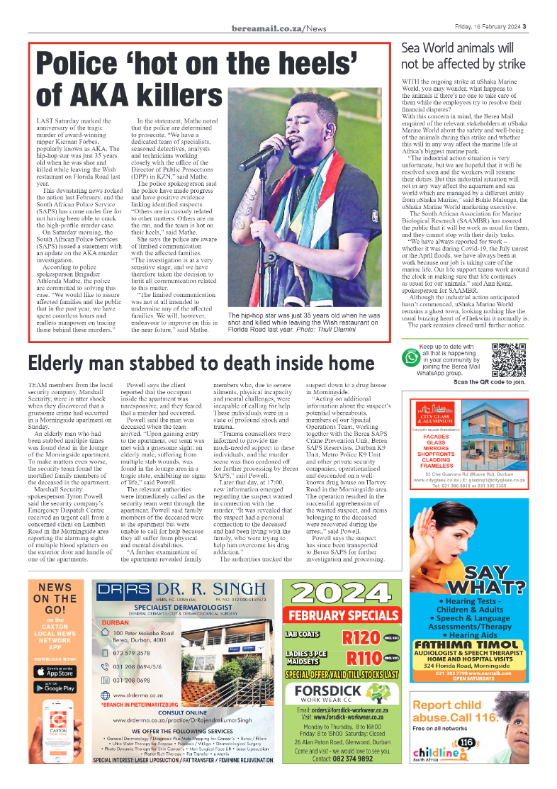 Berea Mail 16 February 2024 page 3