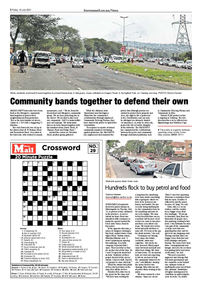 Berea Mail 16 July 2021 page 2