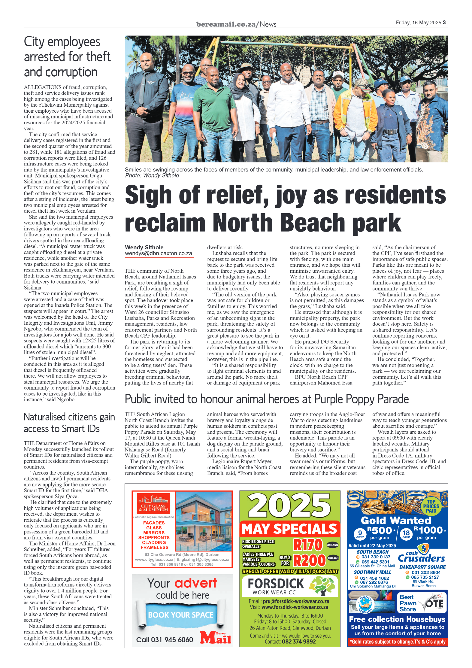 Berea Mail 16 May 2025 page 3