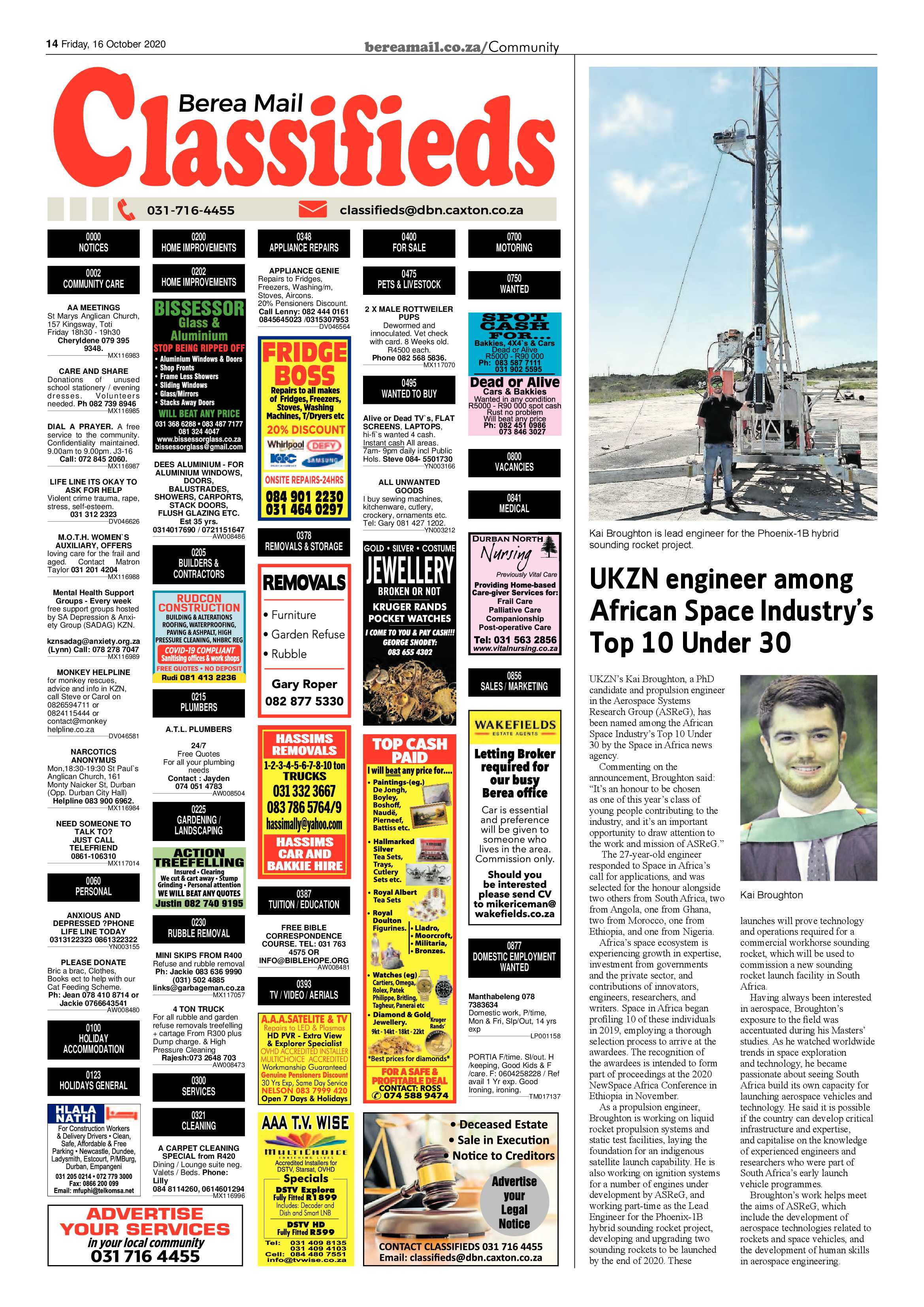 Berea Mail 16 October 2020 page 14