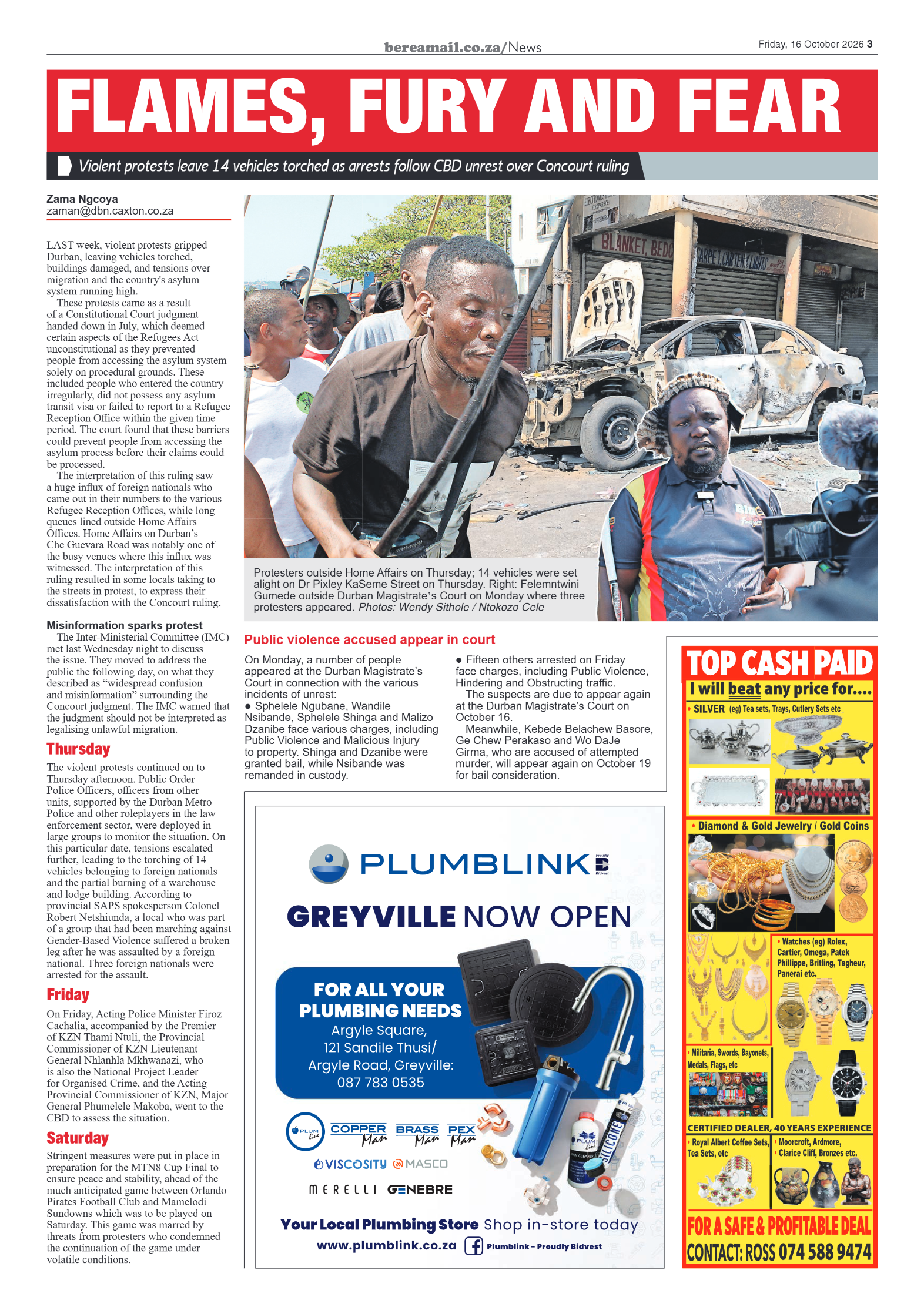 Berea Mail 16 October 2026 page 3