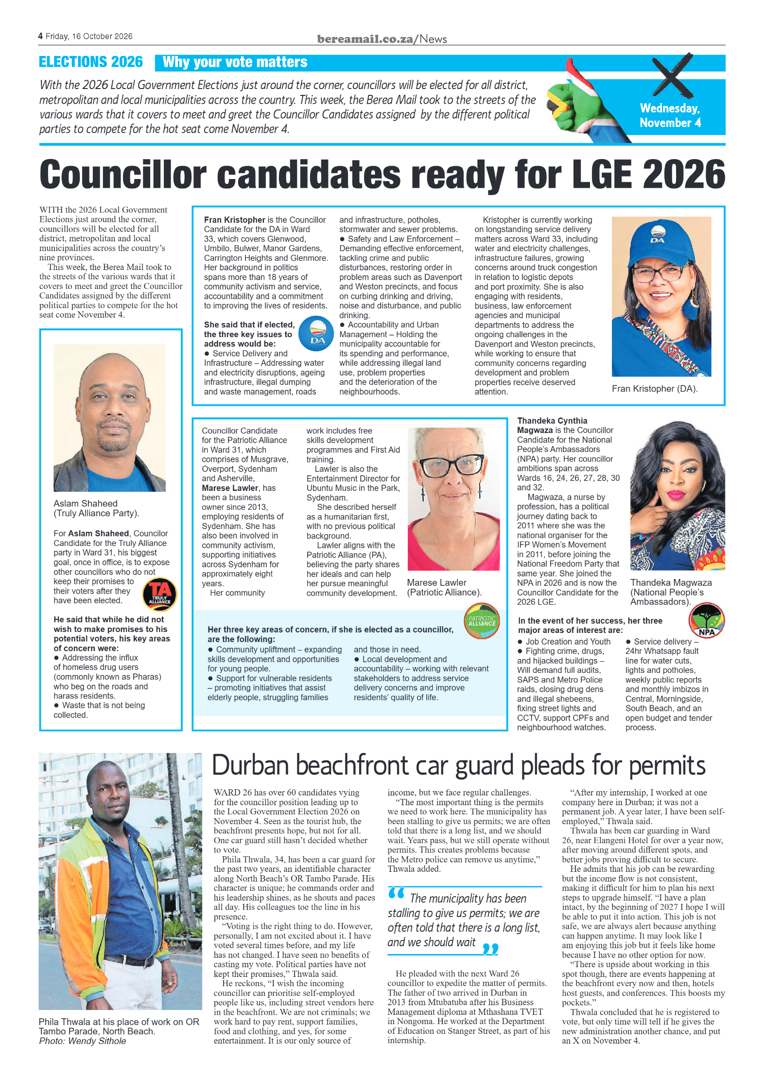 Berea Mail 16 October 2026 page 4
