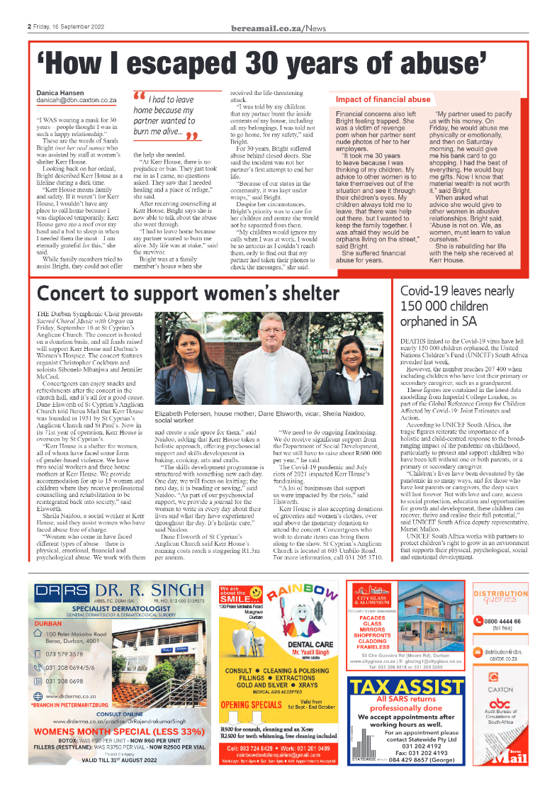 Berea Mail 16 September 2022 page 2