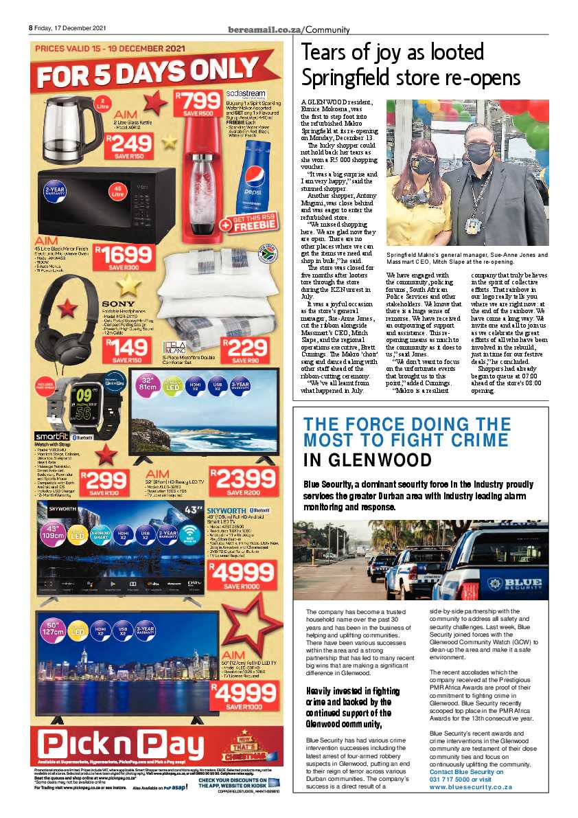 Berea Mail 17 December 2021 page 8